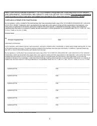 SBA Form 994 Application for Surety Bond Guarantee Assistance, Page 3