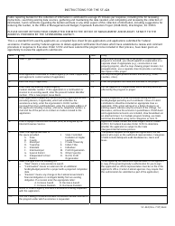 SBA Form 424 Application for Federal Assistance, Page 2