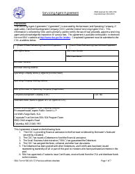 SBA Form 1506 Servicing Agent Agreement