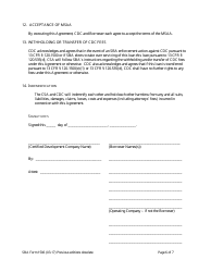 SBA Form 1506 Servicing Agent Agreement, Page 6