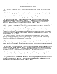 SBA Form 1623 Certification Regarding Debarment, Suspension, and Other Responsibility Matters Primary Covered Transactions, Page 2