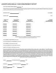 Document preview: SBA Form CAP-1050 Lender's Semi-annual Funds Disbursement Report