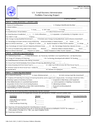 SBA Form 1031 Portfolio Financing Report