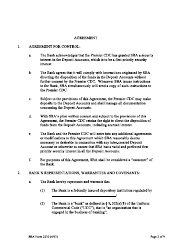 SBA Form 2230 Deposit Fund Control Agreement - Loan Loss Reserve Fund, Page 2
