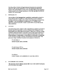 SBA Form 2230 Deposit Fund Control Agreement - Loan Loss Reserve Fund, Page 6