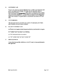 SBA Form 2230 Deposit Fund Control Agreement - Loan Loss Reserve Fund, Page 7