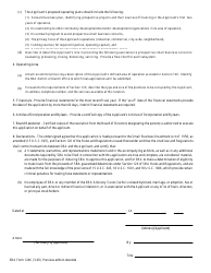SBA Form 1246 Application for Certification as a Certified Development Company, Page 2
