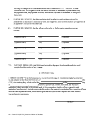 SBA Form 1528 Resolution of the Board of Directors, Page 2