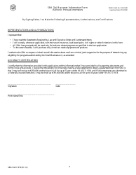 SBA Form 1919 SBA 7(A) Borrower Information Form, Page 5