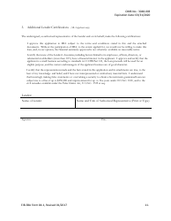 SBA Form 84-1 Joint Application for Export Working Capital Guarantee, Page 11