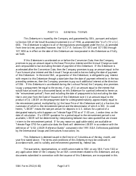 SBA Form 2162 Lmi Debenture (Ten-Year Debenture), Page 3