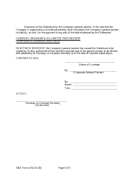 SBA Form 2162 Lmi Debenture (Ten-Year Debenture), Page 5