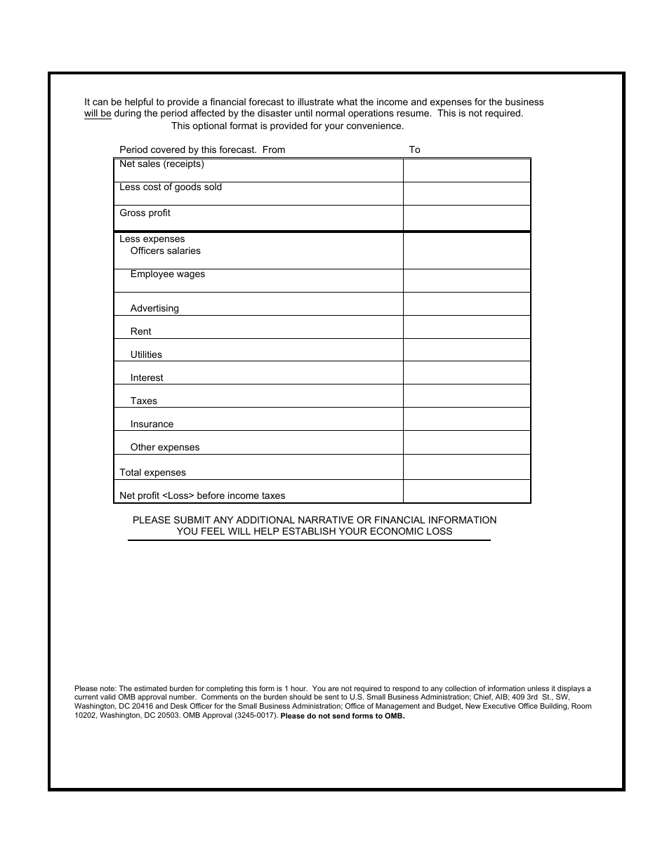 SBA Form 1368 Additional Filing Requirements Economic Injury Disaster Loan (EIDL), and Military Reservist Economic Injury Disaster Loan (MREIDL), Page 2