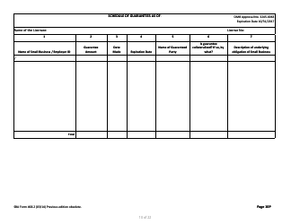 SBA Form 468.2 Partnership Annual Financial Report, Page 10