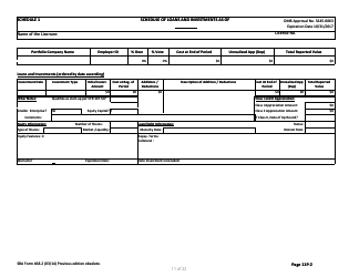 SBA Form 468.2 Partnership Annual Financial Report, Page 11