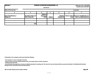 SBA Form 468.2 Partnership Annual Financial Report, Page 14