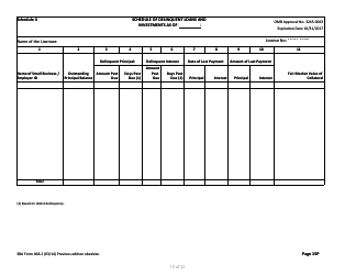 SBA Form 468.2 Partnership Annual Financial Report, Page 15