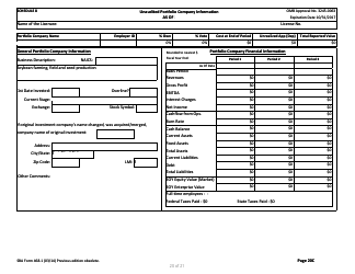 SBA Form 468.1 Corporate Annual Financial Report, Page 20