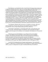 SBA Form 2434 Annex 3-A Energy Saving Debenture, Page 3
