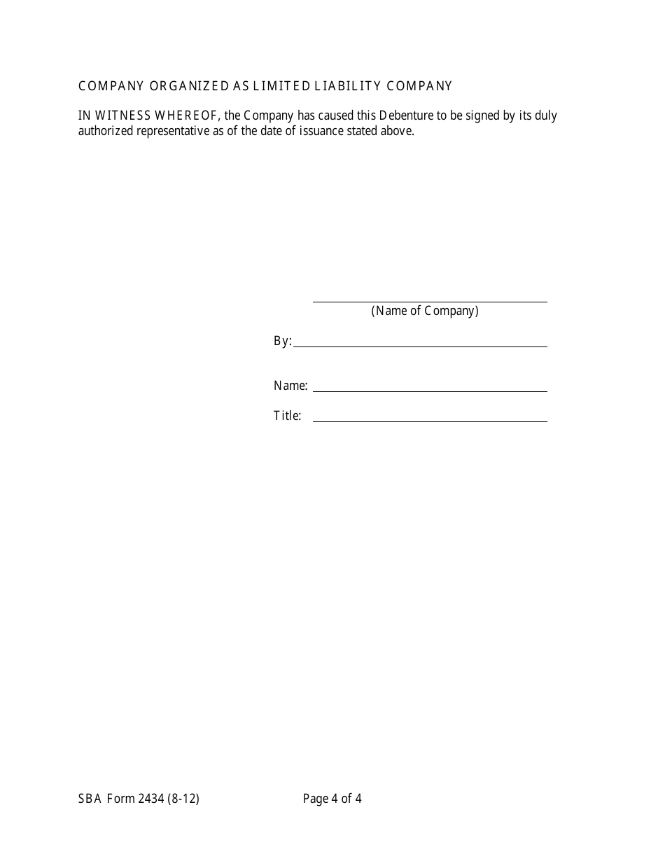 SBA Form 2434 Annex 3-A Energy Saving Debenture, Page 6