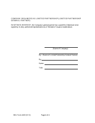 SBA Form 2433 Annex 3-B Energy Saving Debenture, Page 5