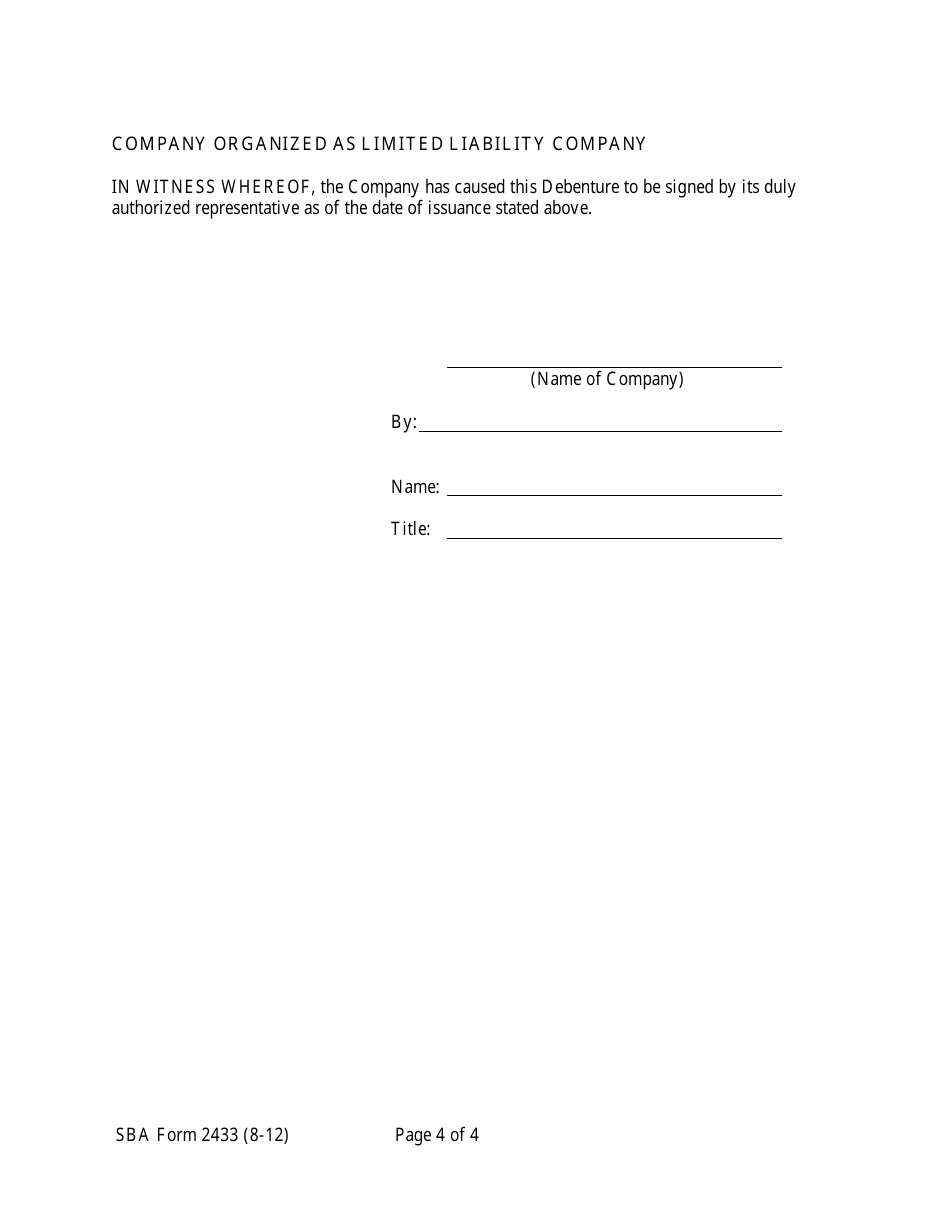 SBA Form 2433 Annex 3-B Energy Saving Debenture, Page 6