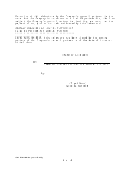 SBA Form 444C Debenture Certification Form, Page 8