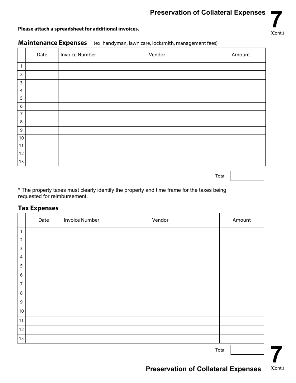 Care and Preservation of Collateral (CPC) Tabs, Page 10