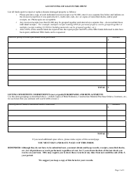 SBA Form 1366 Borrower&#039;s Progress Certification - SBA Disaster Assistance Program, Page 3