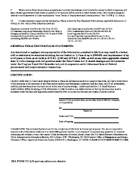 SBA Form 355 Information for Small Business Size Determination, Page 2