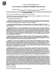SBA Form 750 Lender&#039;s Loan Guaranty Agreement (Deferred Participation)