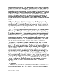SBA Form 750CA Loan Guaranty Agreement (Deferred Participation) - Community Advantage Pilot Program, Page 3