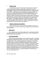 SBA Form 2424 Supplemental Loan Guaranty Agreement - SBA Express Program, Page 2