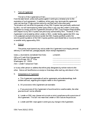 SBA Form 2424 Supplemental Loan Guaranty Agreement - SBA Express Program, Page 3