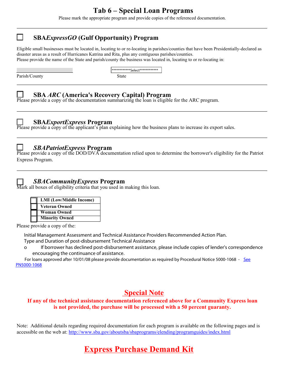 Express Purchase Demand Kit, Page 10