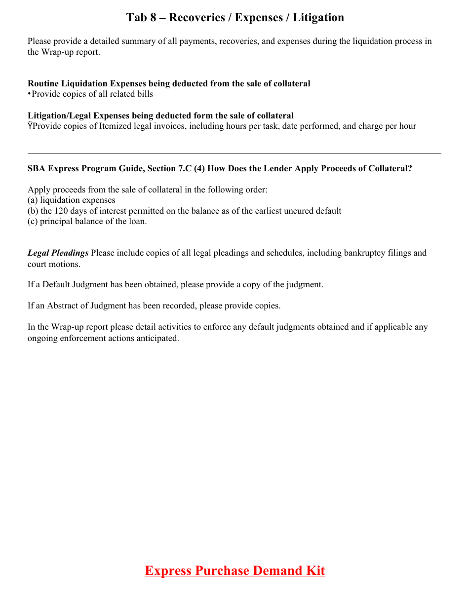 Express Purchase Demand Kit, Page 14