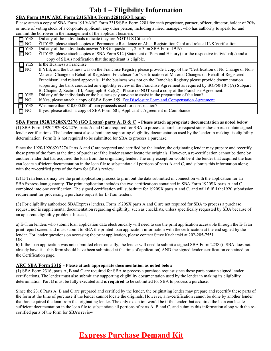 Express Purchase Demand Kit, Page 5