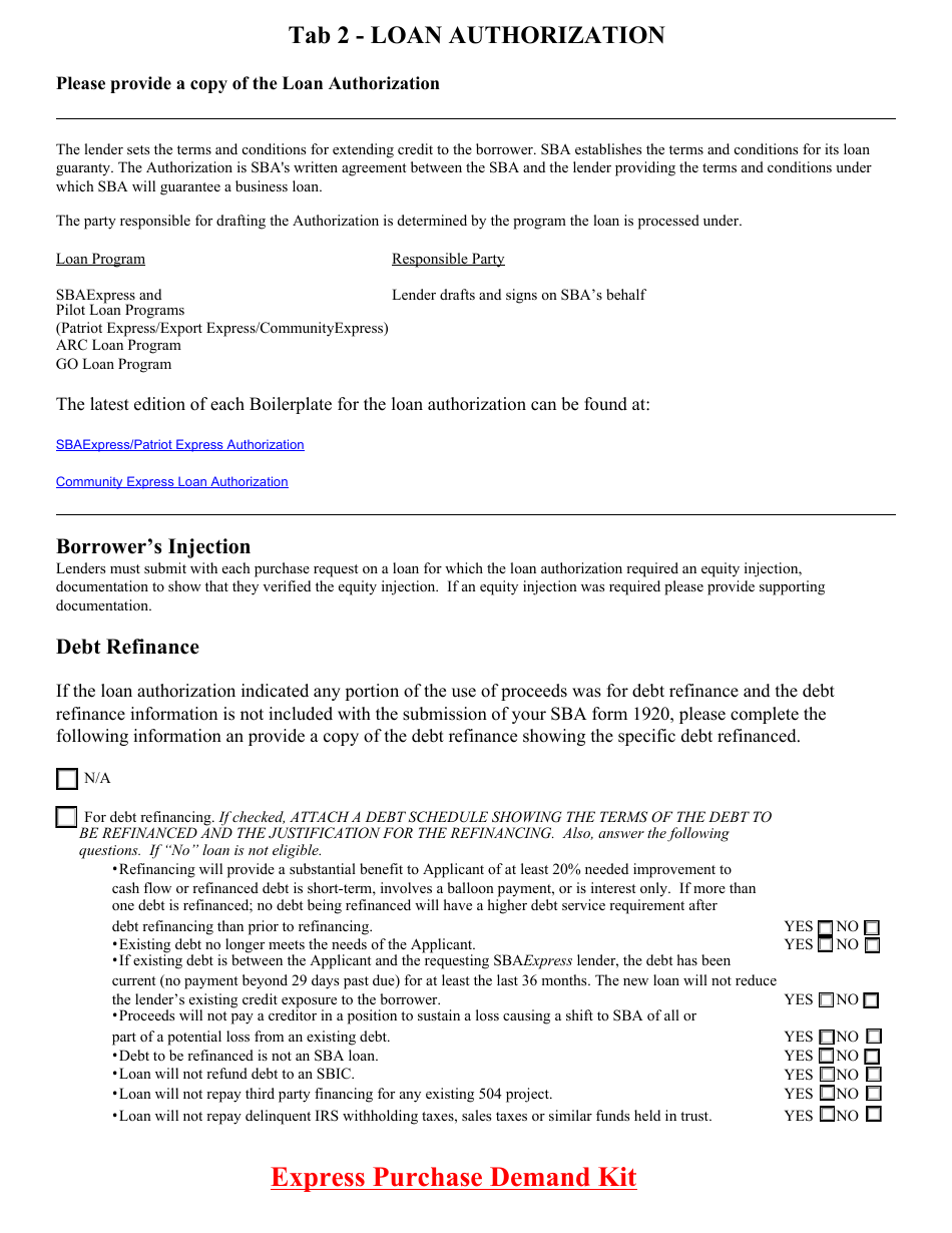 Express Purchase Demand Kit, Page 6