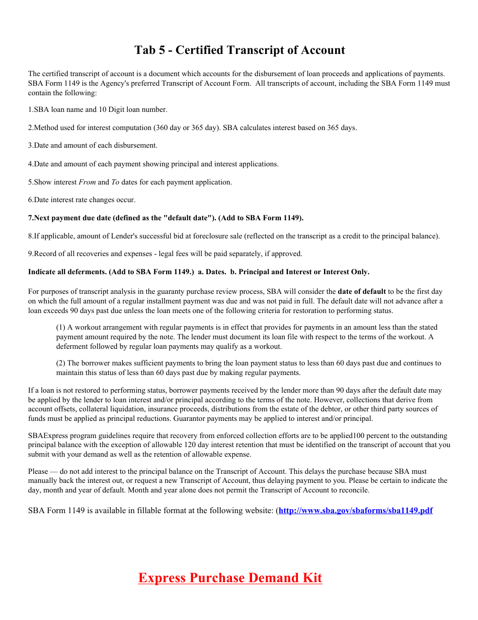 Express Purchase Demand Kit, Page 9