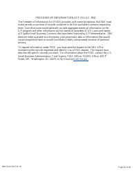 SBA Form 2417 Application for Selection - Intermediary Lending Pilot (ILP) Program, Page 20