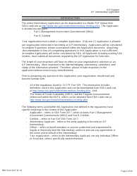 SBA Form 2417 Application for Selection - Intermediary Lending Pilot (ILP) Program, Page 2