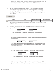 SBA Form 2417 Application for Selection - Intermediary Lending Pilot (ILP) Program, Page 7