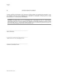 SBA Form 1941A Financing Eligibility Statement - &quot;social Disadvantage&quot; (For Individuals Who Are Members of a Designated Group), Page 3