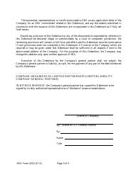 SBA Form 2432 Annex 2-B Early Stage Debenture (Ten-Year Debenture), Page 3