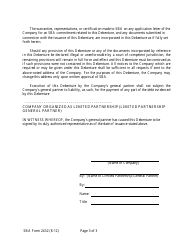 SBA Form 2432 Annex 2-B Early Stage Debenture (Ten-Year Debenture), Page 4