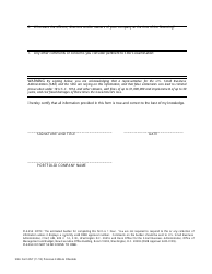 SBA Form 857 Request for Information Concerning Portfolio Financing by Small Business Investment Companies (SBICs), Page 2