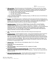 SBA Form 2286 504 Debenture Closing Checklist, Page 5