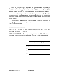 SBA Form 2435 Annex 2-A Early Stage Current Pay Debenture (Ten Year Current Pay Debenture), Page 3