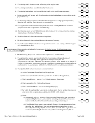SBA Form 2450 504 Eligibility Checklist (Non-PCLP), Page 3