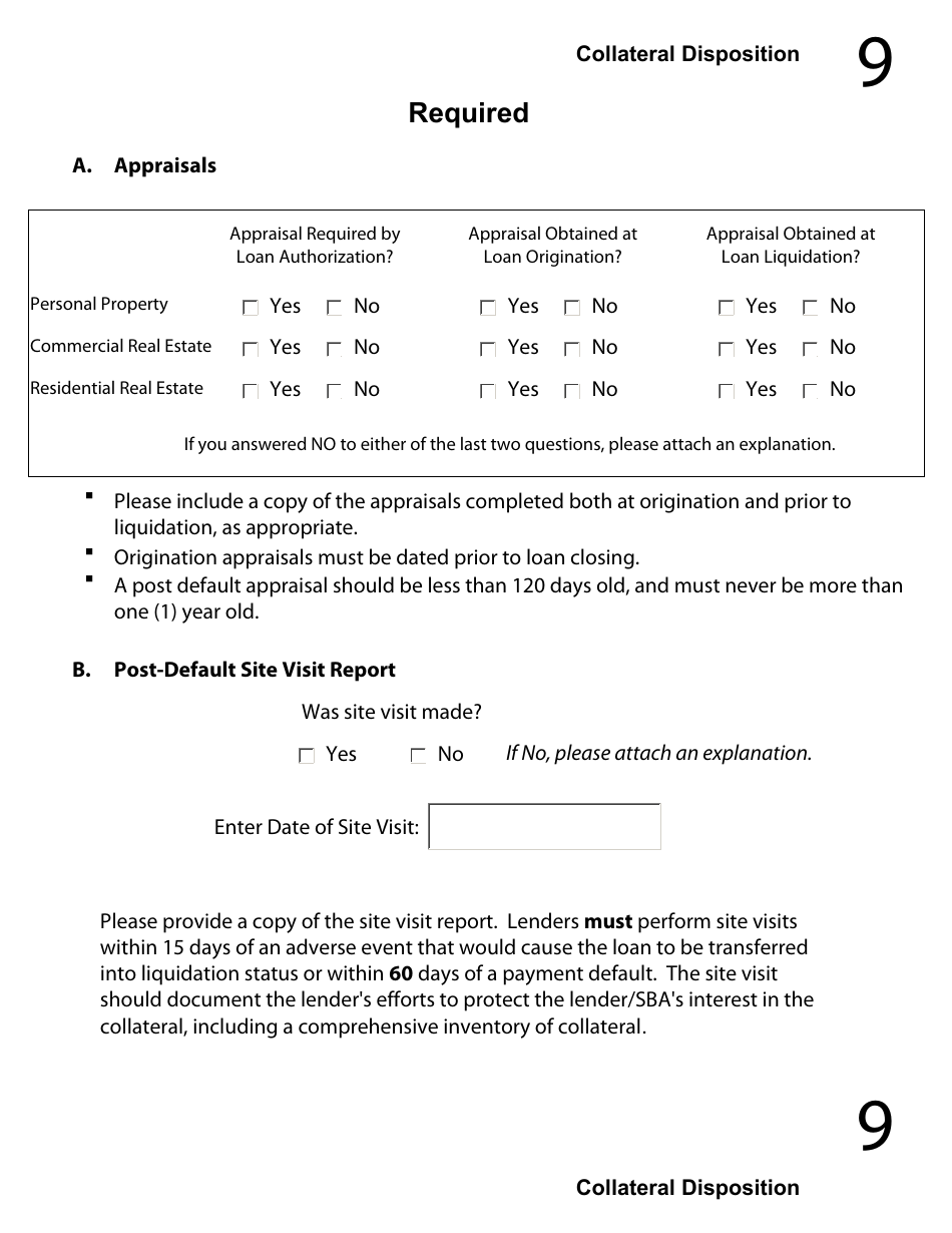 Regular 7(A) Guaranty Purchase Package Tabs, Page 12
